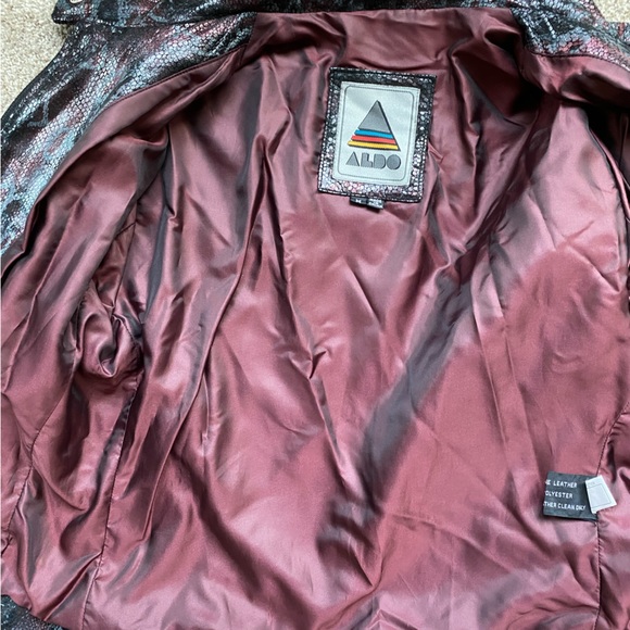 Vintage 90s Aldo leather jacket - Picture 4 of 6